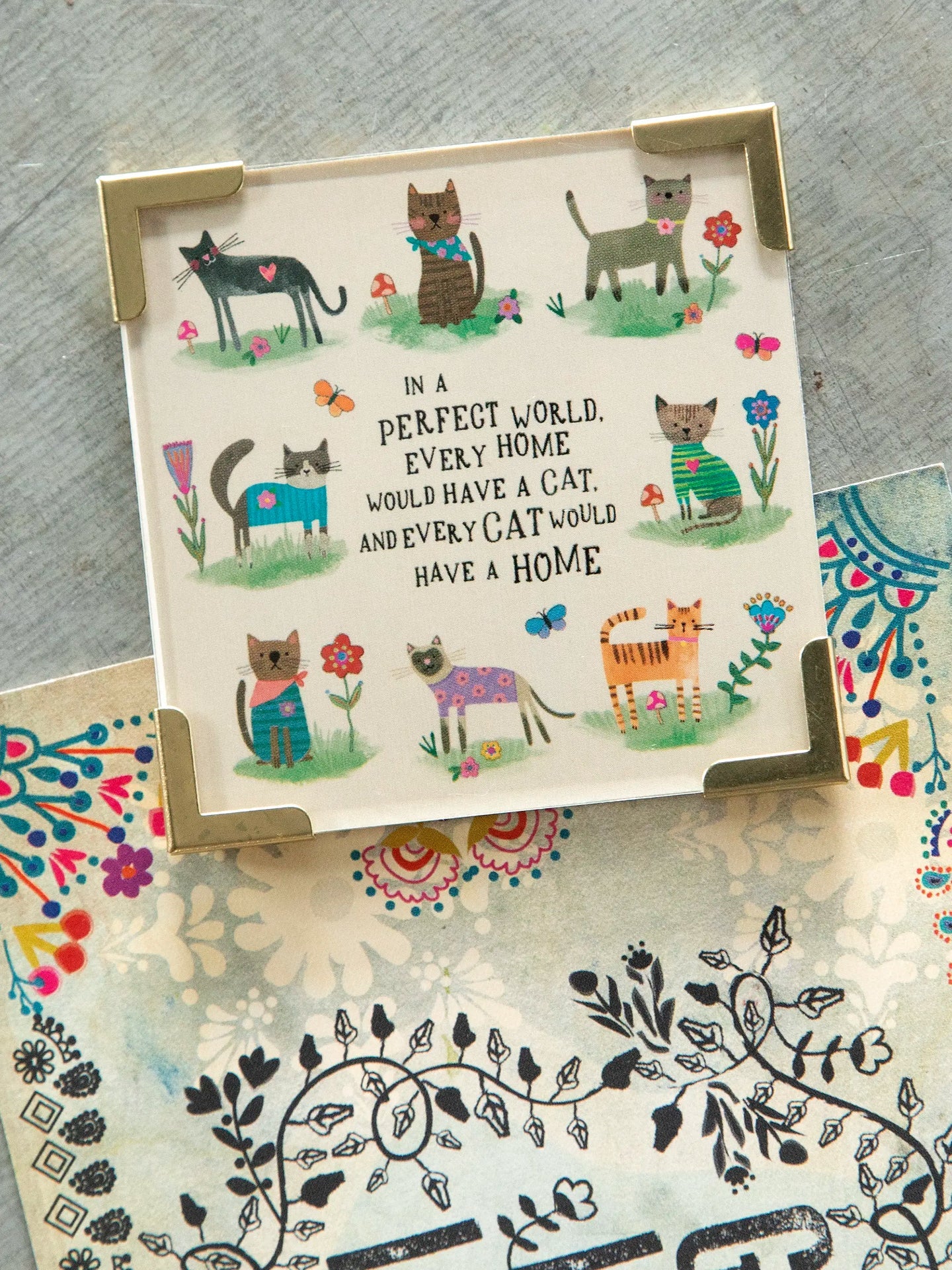 Natural Life Cat Magnet