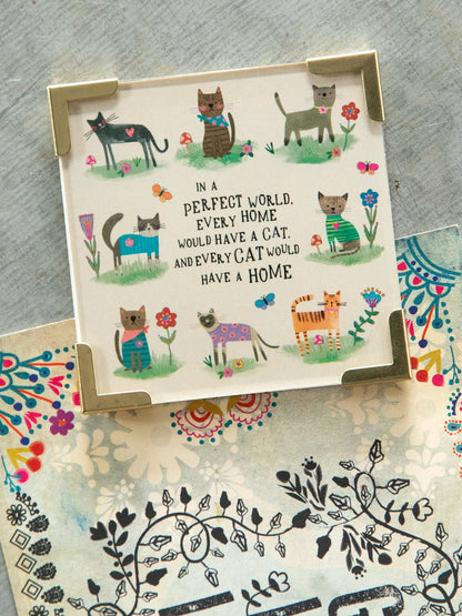 Natural Life Cat Magnet