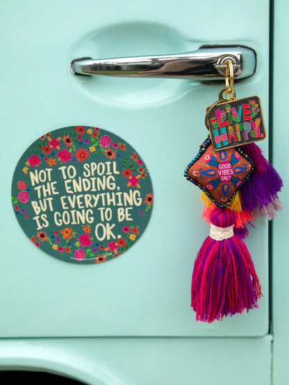 Natural Life It's All Going To Be Okay Car Magnet