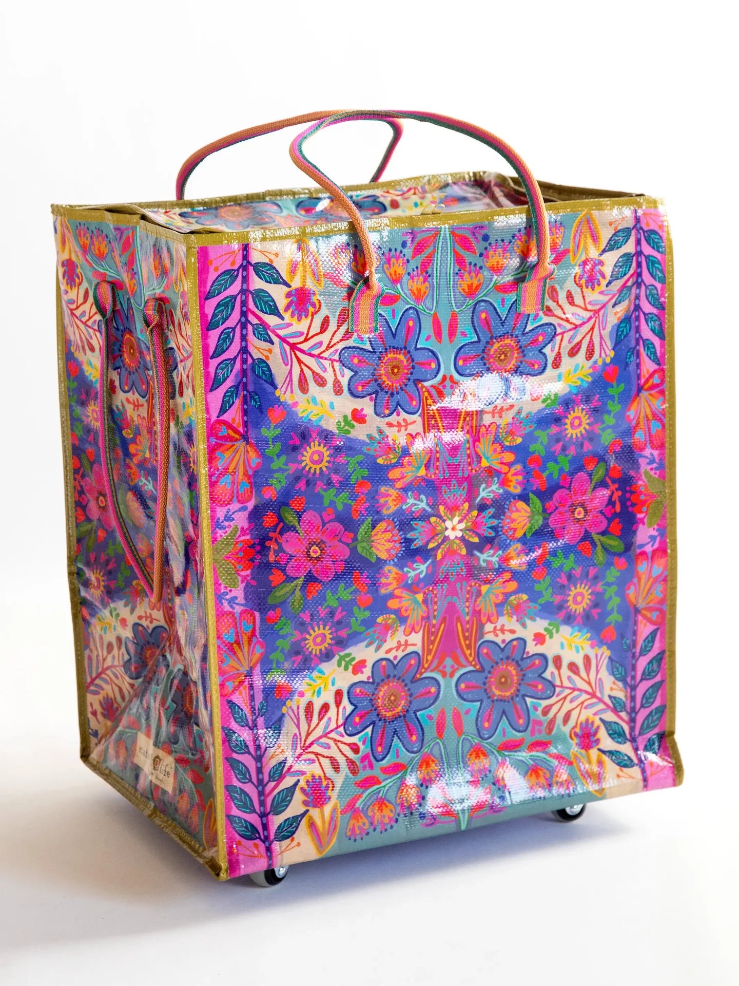 Natural Life Blossom Belle Rolling Tote Bag