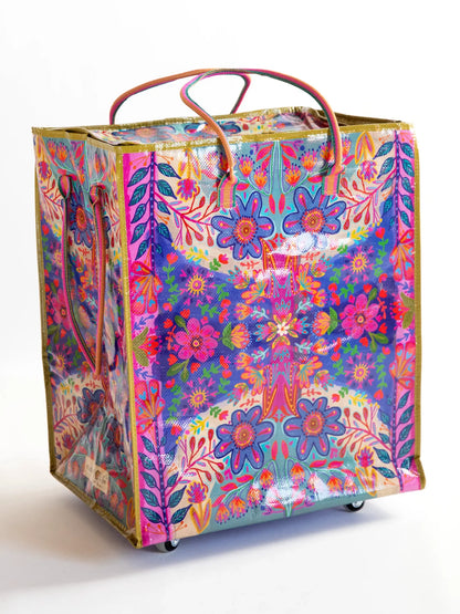 Natural Life Blossom Belle Rolling Tote Bag