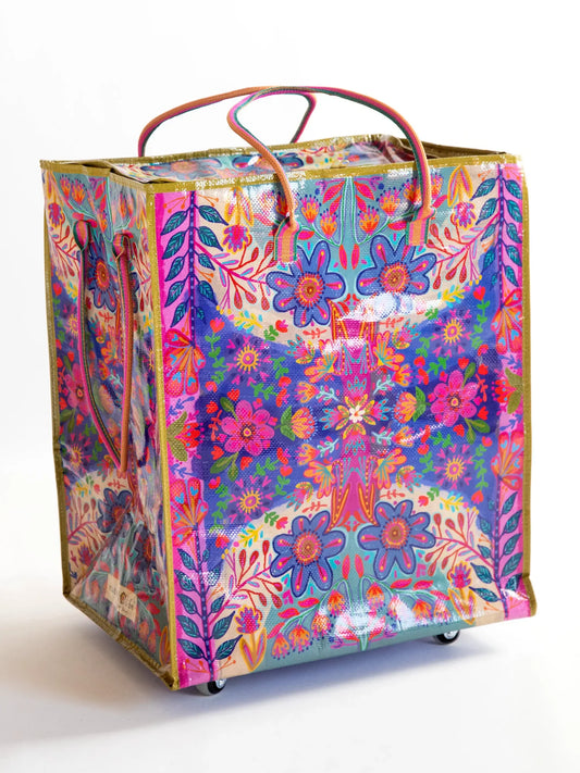 Natural Life Blossom Belle Rolling Tote Bag
