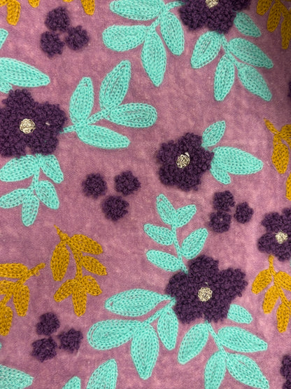 Floral Zippered Pouch