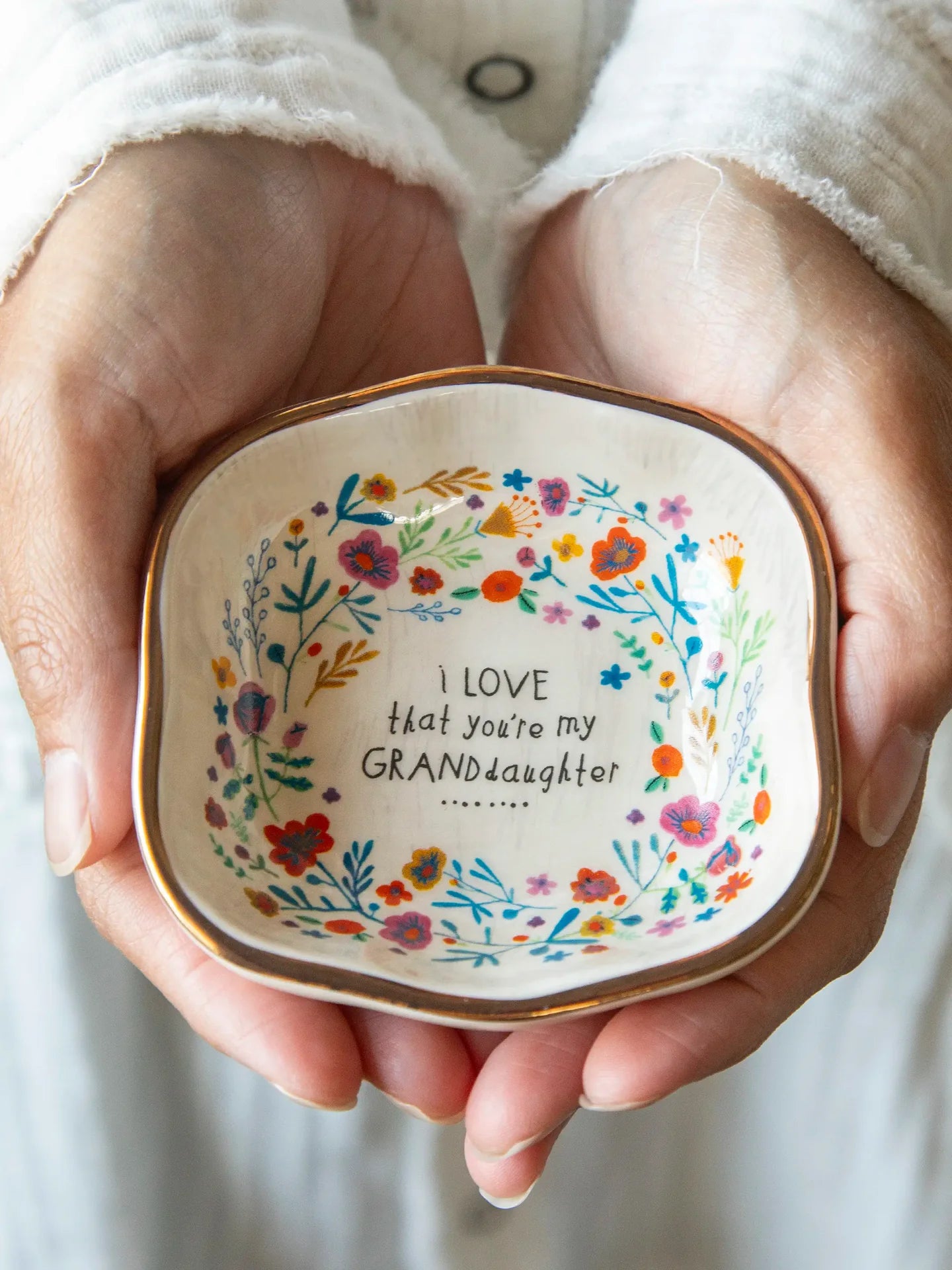 Natural Life Granddaughter Trinket Dish