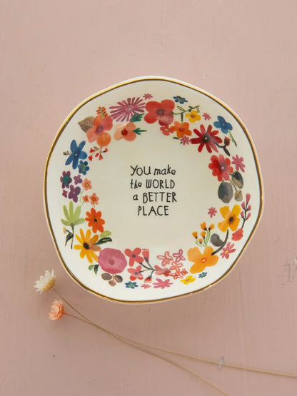 Natural Life Better Place Trinket Dish