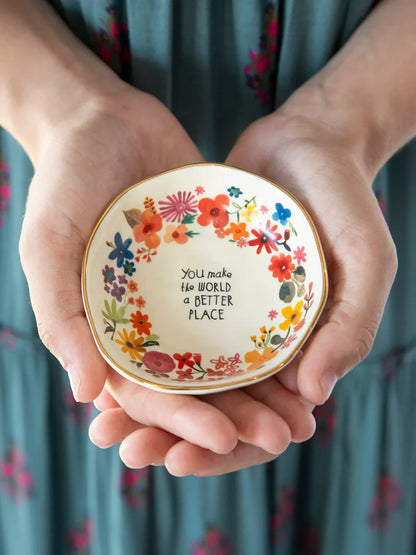Natural Life Better Place Trinket Dish