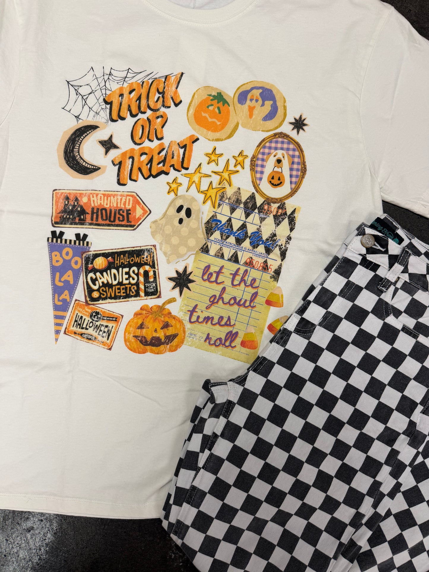 Vintage Halloween Collage Tee