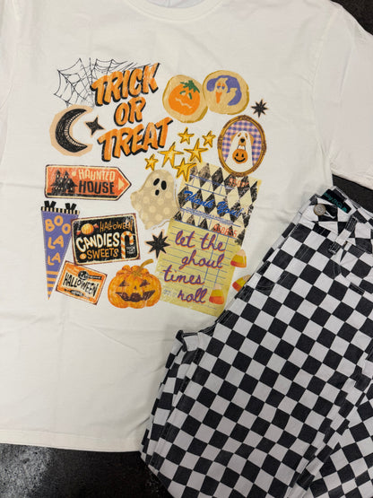 Vintage Halloween Collage Tee