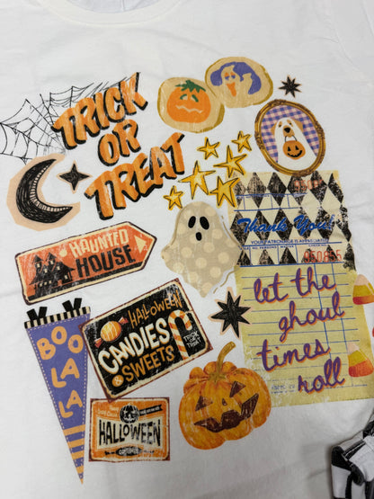 Vintage Halloween Collage Tee