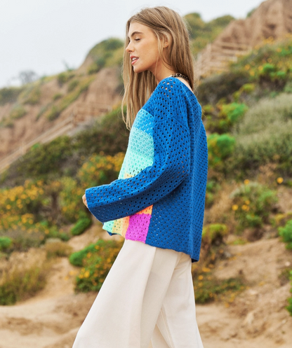 Color Block Neon Top