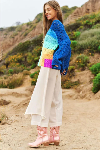 Color Block Neon Top
