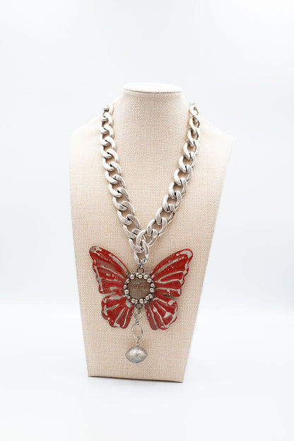 Coca-Cola Butterfly Necklace