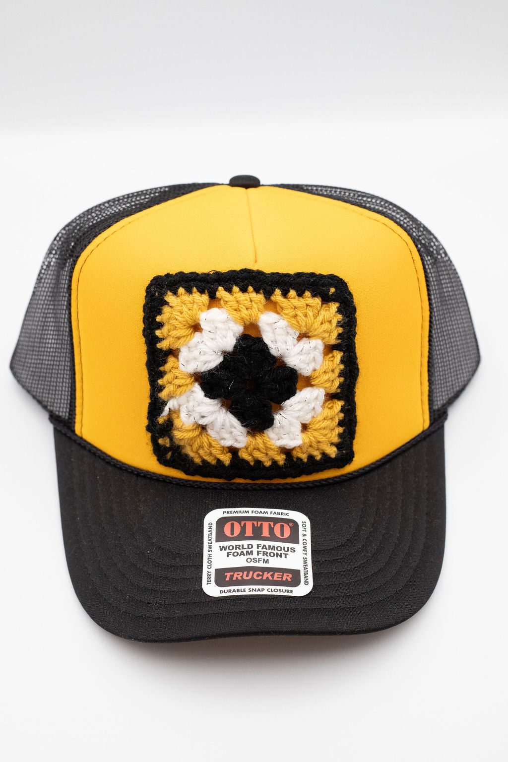 Granny Square Trucker Hat