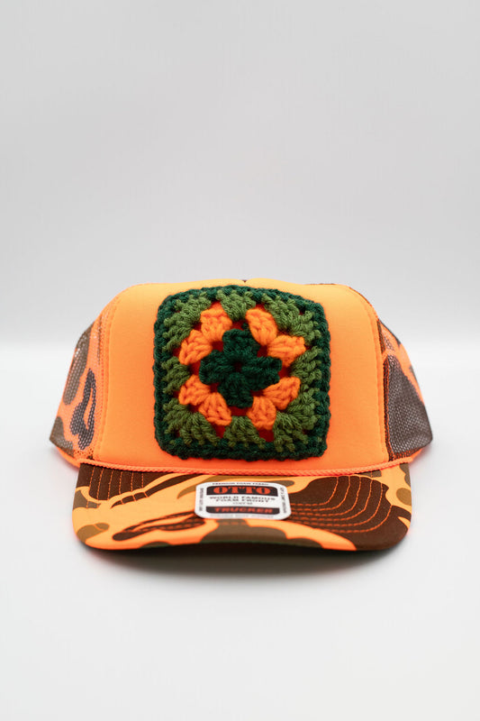 Granny Square Hunters Hat