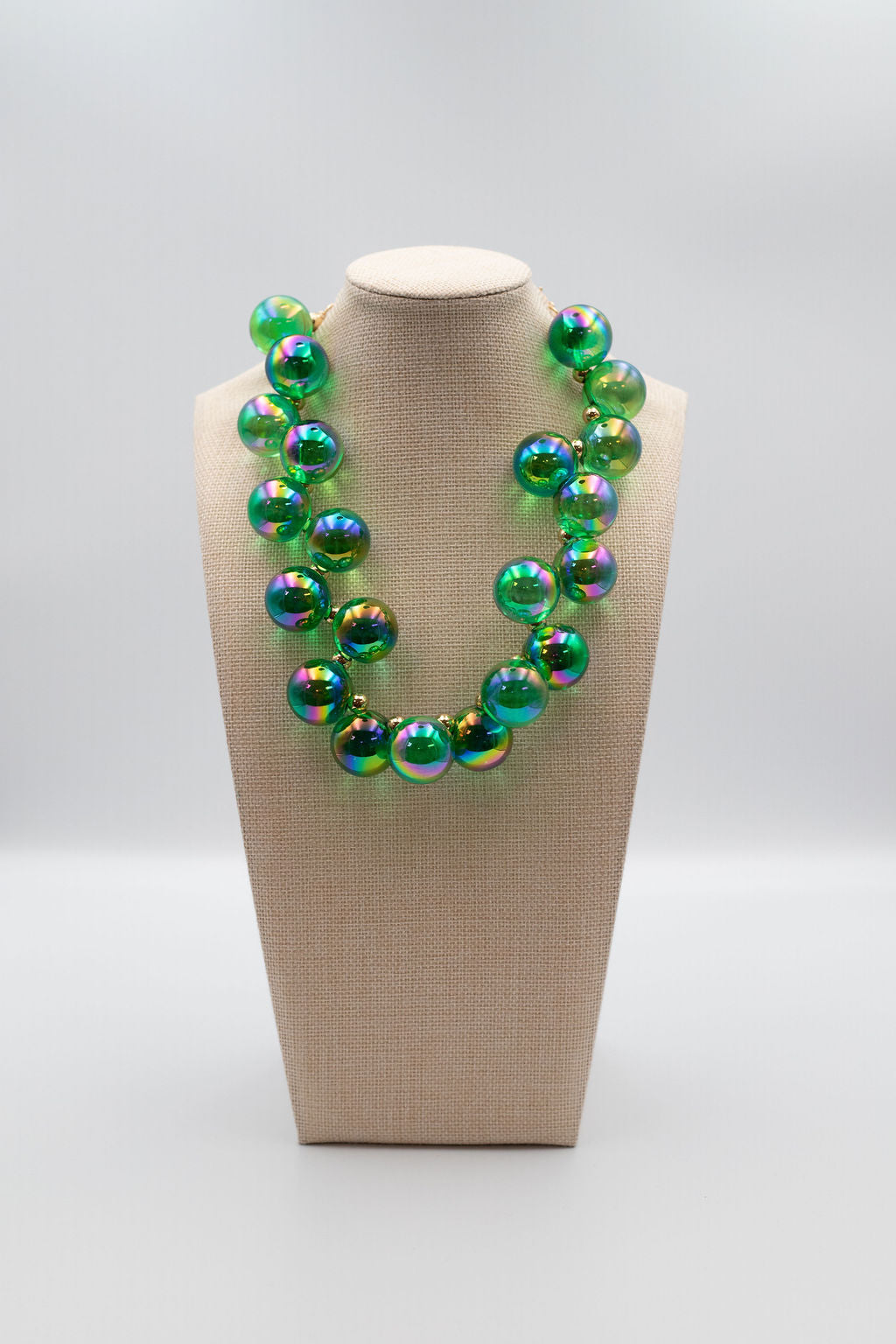 Green Bubble Necklace