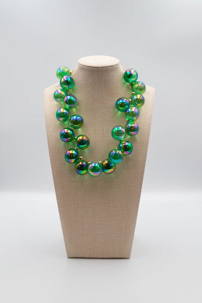 Green Bubble Necklace