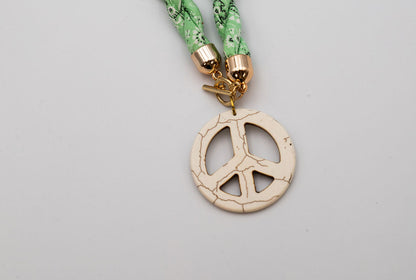 Peace Out Bandana Necklace
