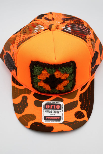 Granny Square Hunters Hat