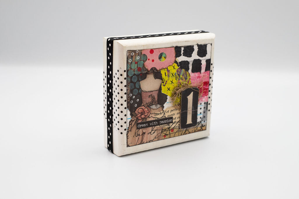 Vintage Postcard Wooden Blocks