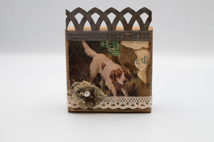 Vintage Postcard Wooden Blocks