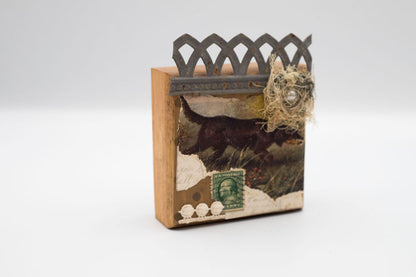 Vintage Postcard Wooden Blocks