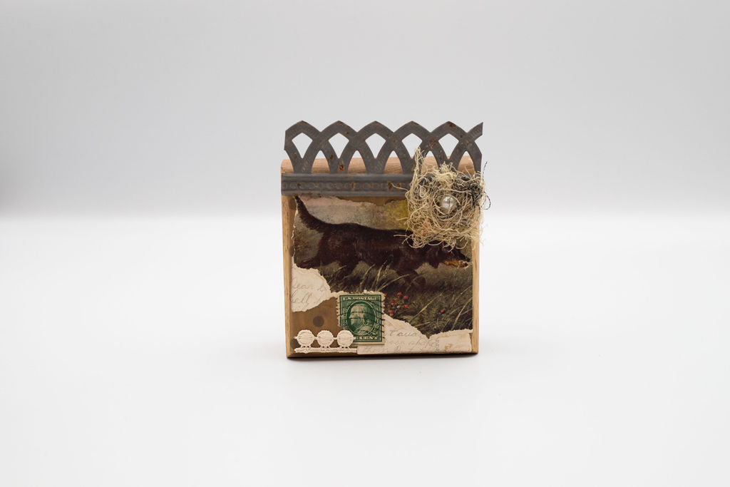 Vintage Postcard Wooden Blocks