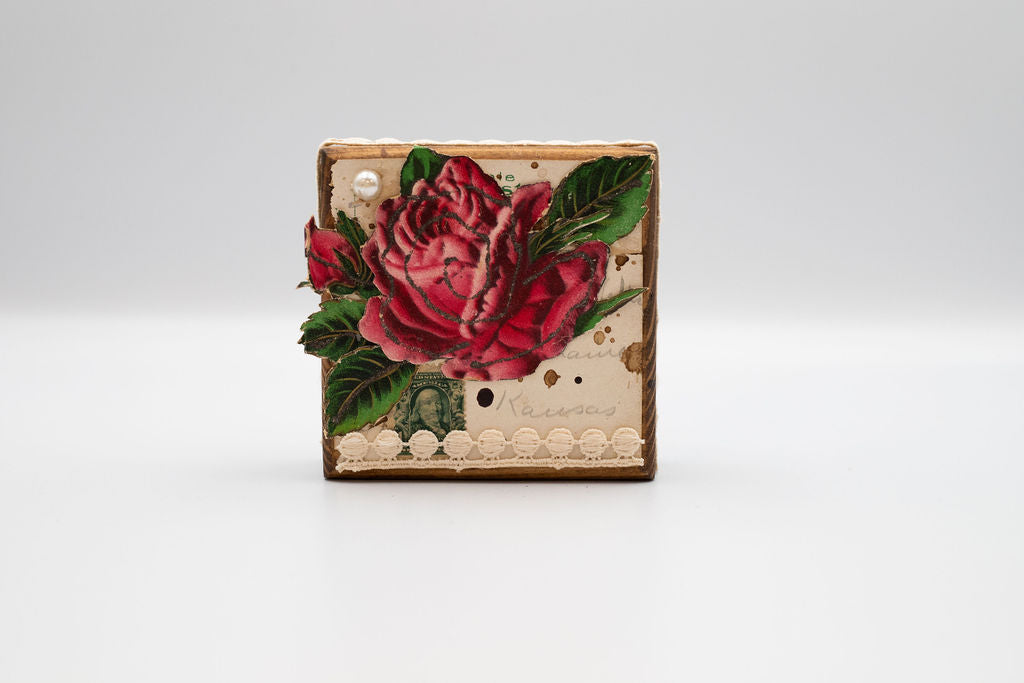 Vintage Postcard Wooden Blocks