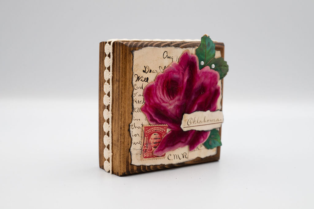 Vintage Postcard Wooden Blocks