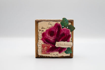 Vintage Postcard Wooden Blocks