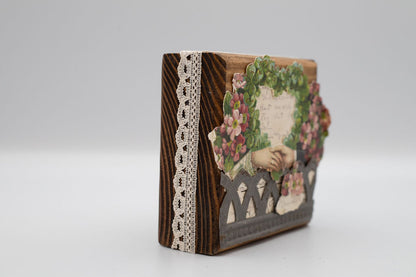Vintage Postcard Wooden Blocks