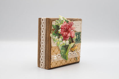 Vintage Postcard Wooden Blocks