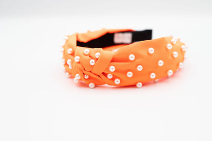 Neon Headband with Mini Pearls