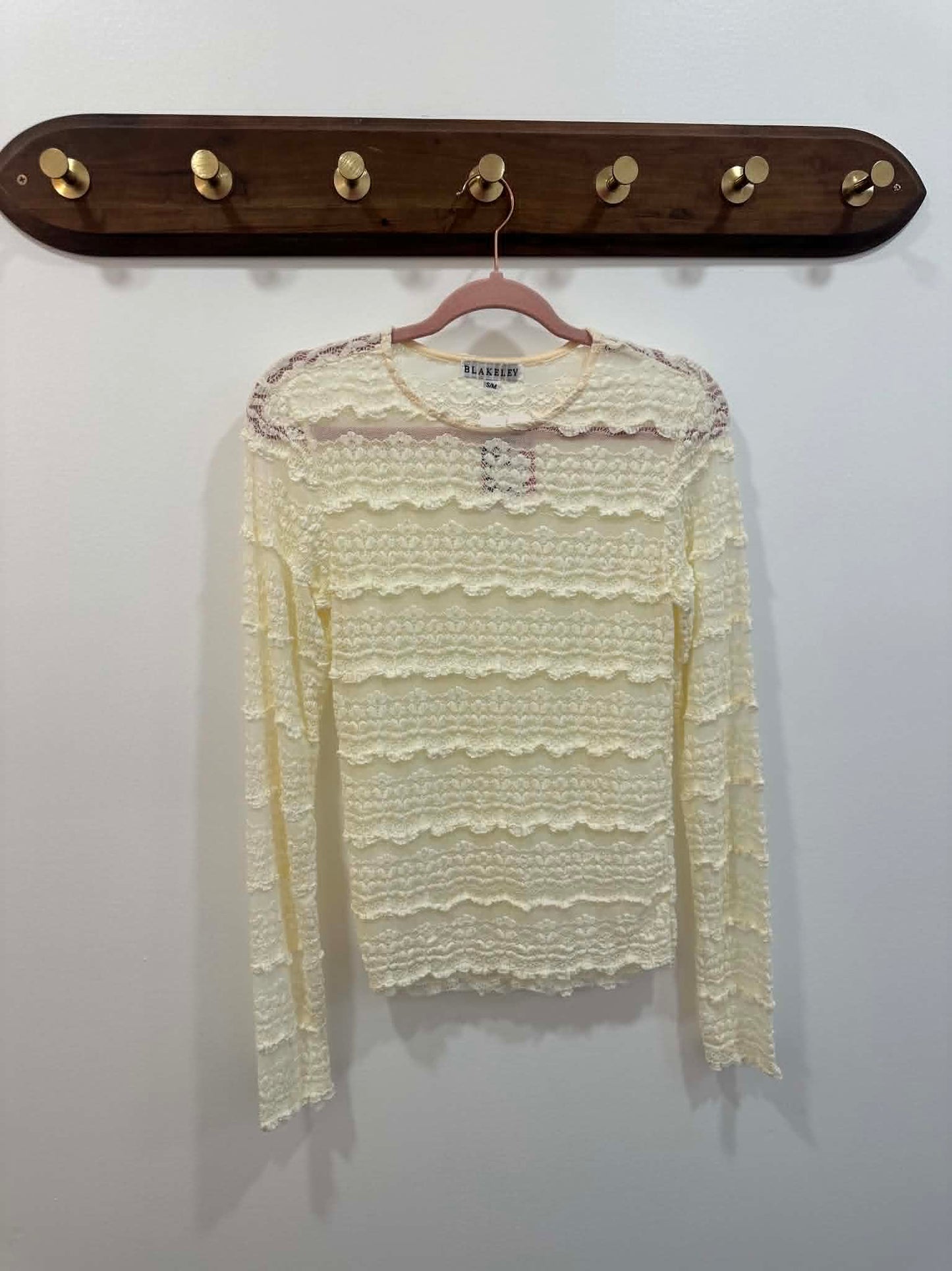 Darling Vintage Lace Mesh Top