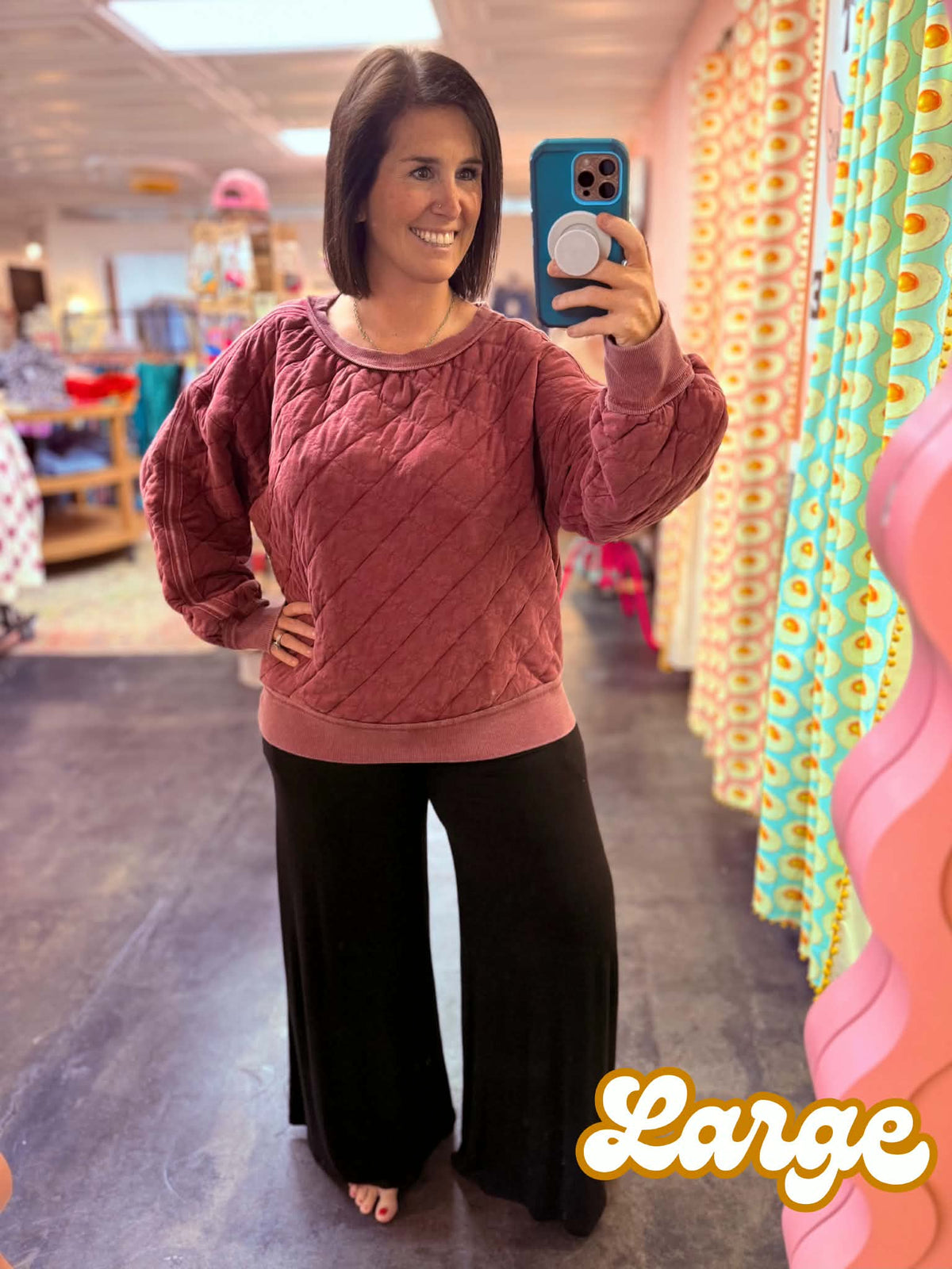 Sweater Weather Quilted Pullover