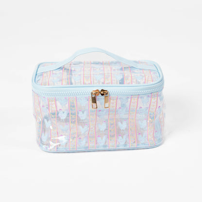 Chickens & Bows Clear Cosmetic Bag -Large