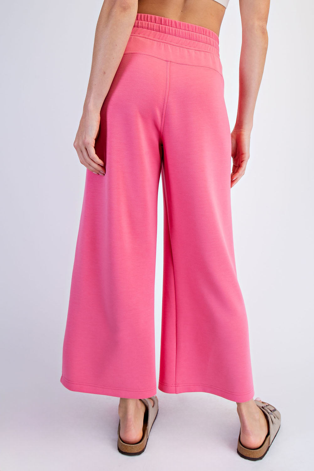 Modal Scuba Cropped Wide Pant (3 Colors)