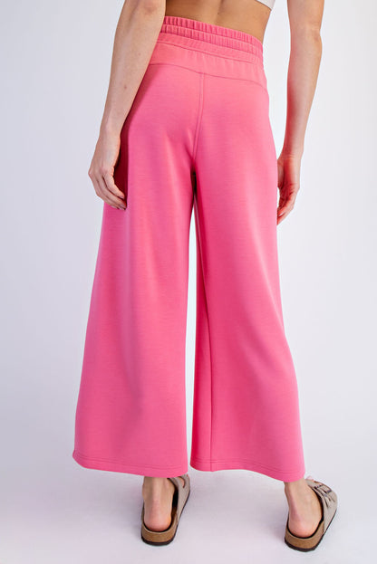Modal Scuba Cropped Wide Pant (3 Colors)
