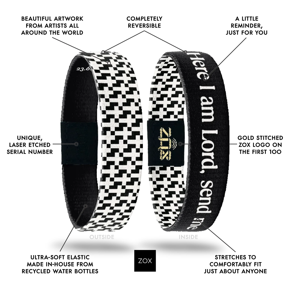 Here I am Lord, Send Me Bible Verse Bracelet
