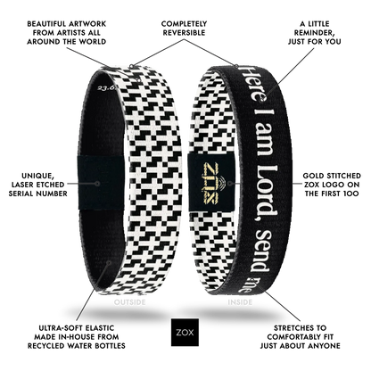 Here I am Lord, Send Me Bible Verse Bracelet