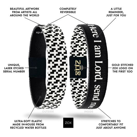 Here I am Lord, Send Me Bible Verse Bracelet