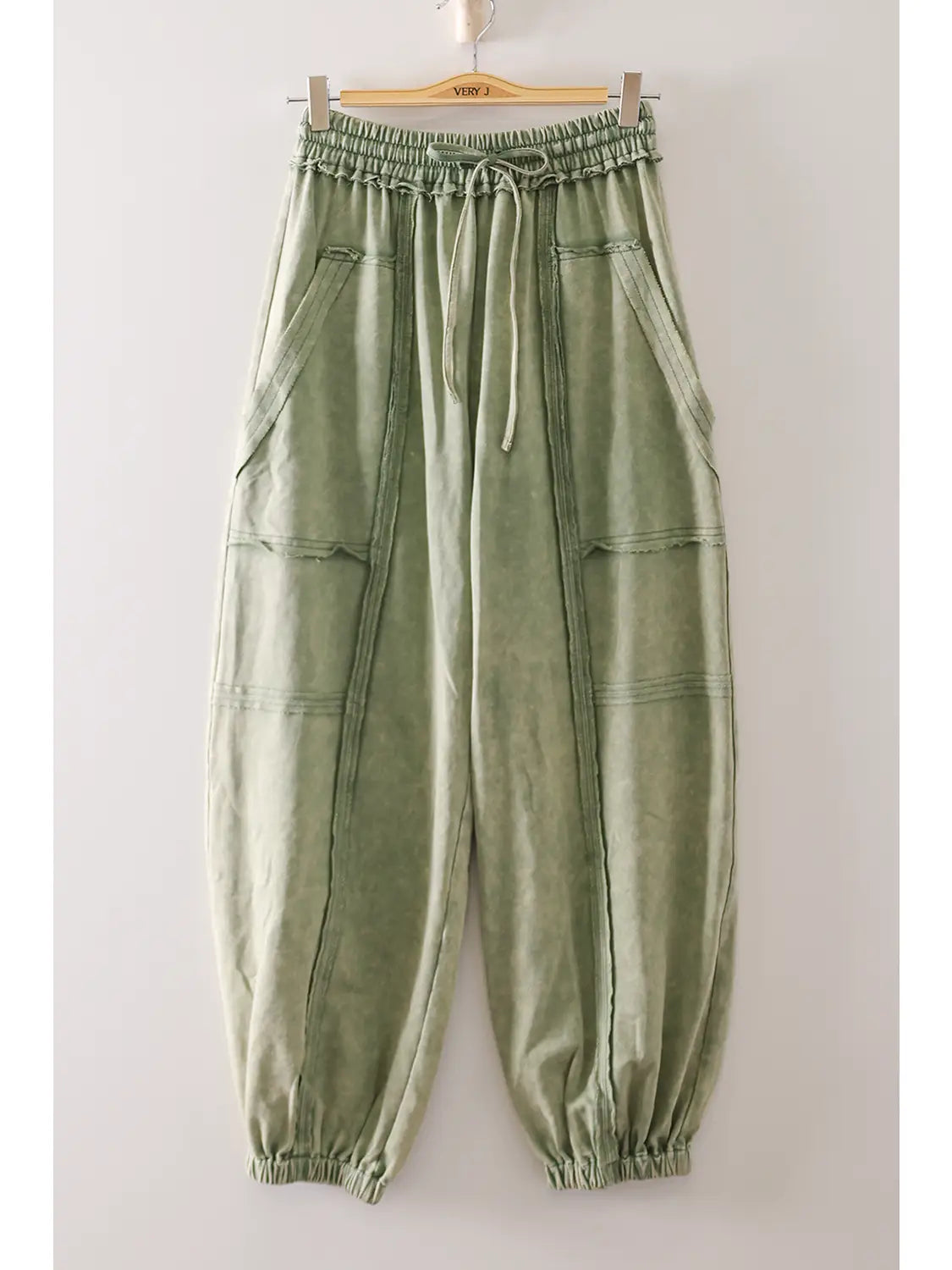 Vintage Wash Cargo Jogger Pants