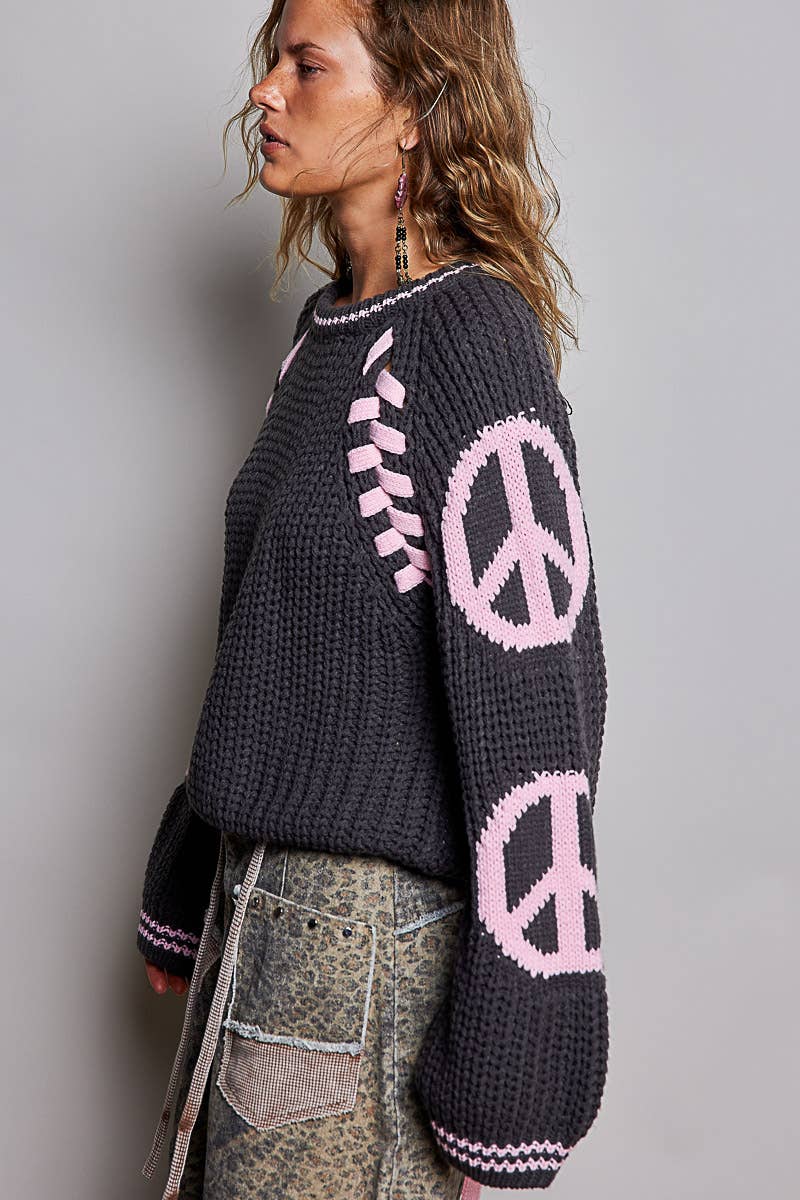 Olive Chenille Knit Sweater