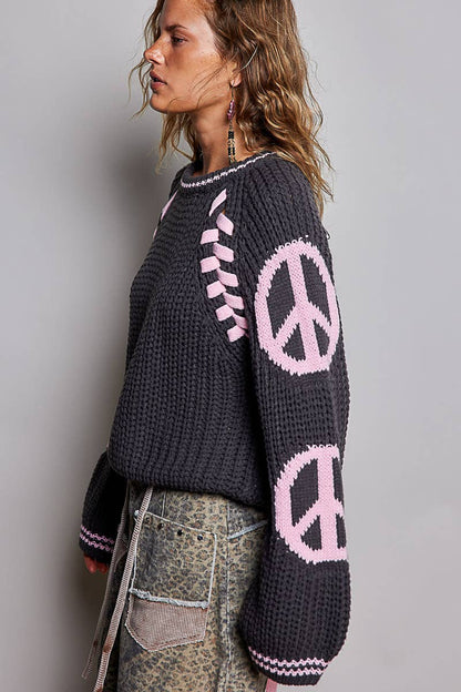 Olive Chenille Knit Sweater