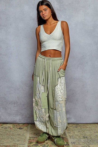 The Boho Matcha Jogger Pants