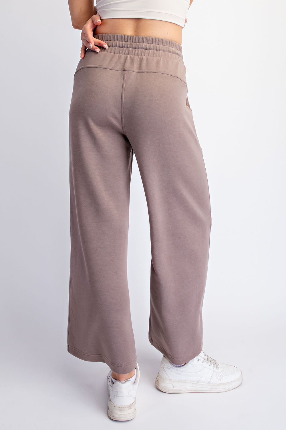 Modal Scuba Cropped Wide Pant (3 Colors)