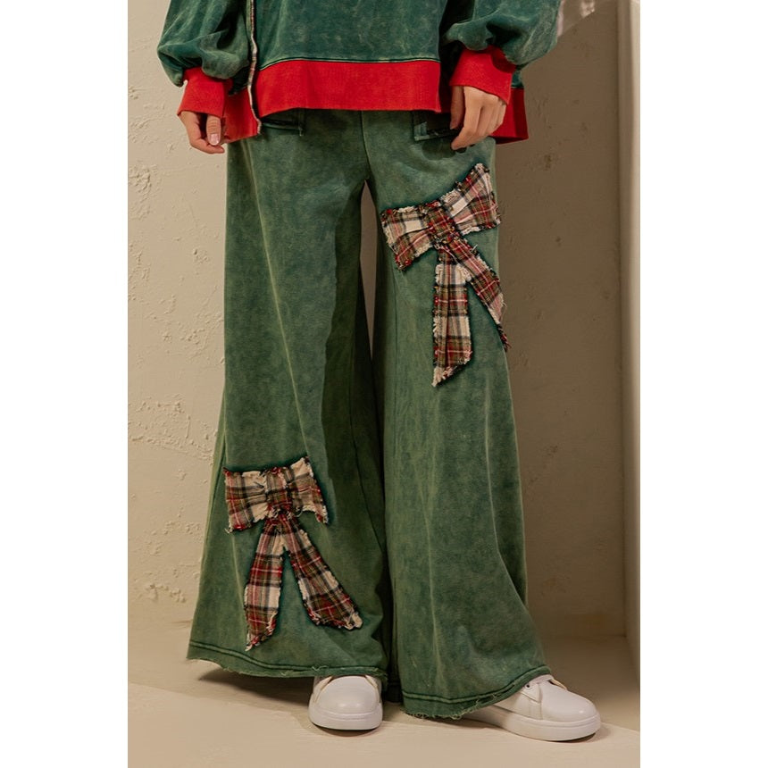 Mineral Wash Holiday Bow Sets (2 colors)
