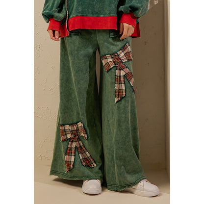 Mineral Wash Holiday Bow Sets (2 colors)