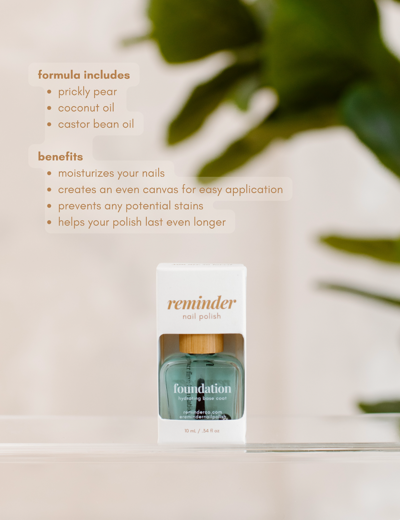 Nail Polish Hydrating Base — Foundation