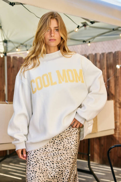 MOTHER Reversible Mock Neck Sweatshirt