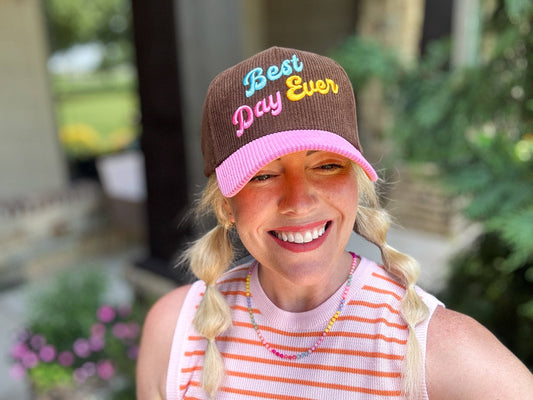 Best Day Ever Corduroy Hat
